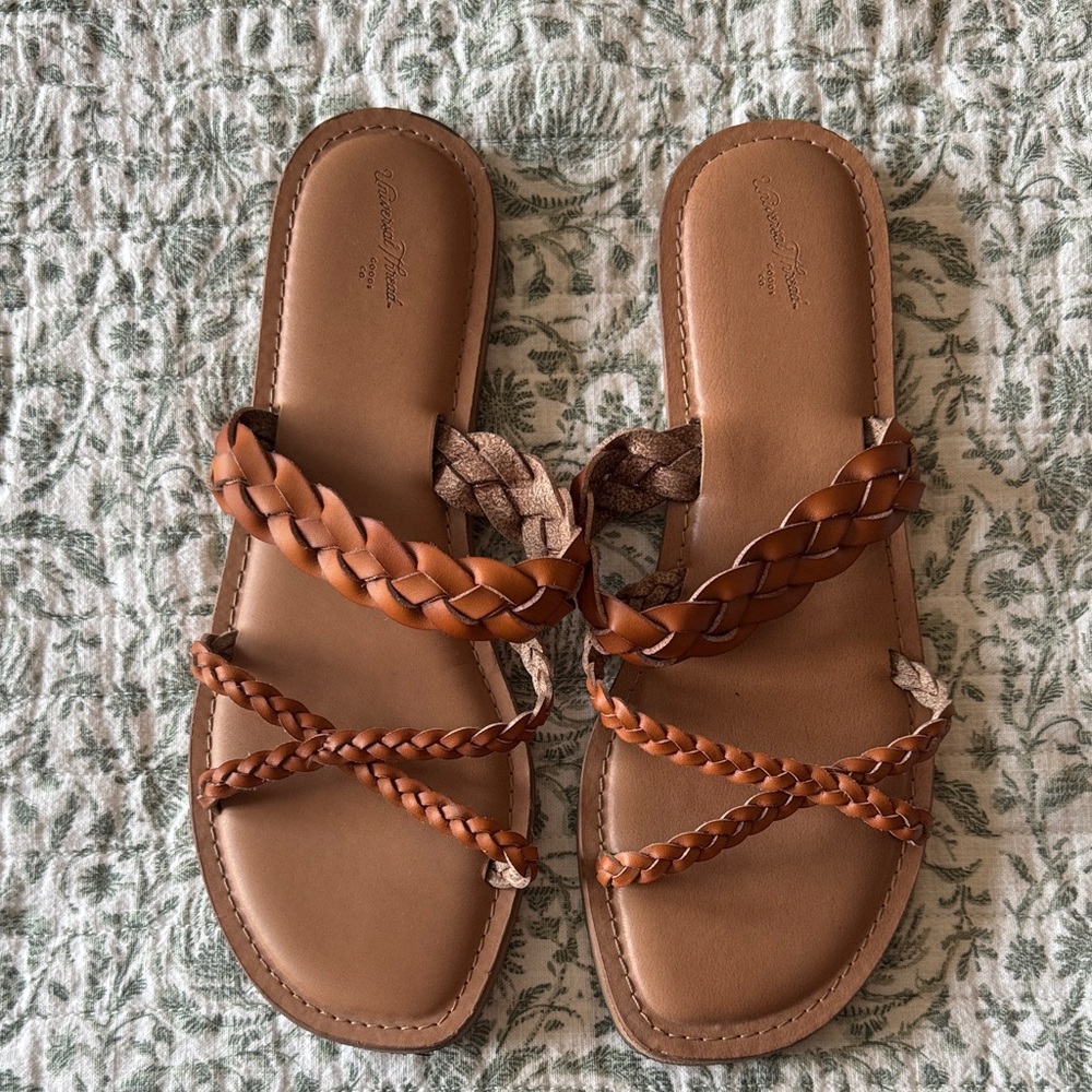 Universal Thread Tan Braided Sandals